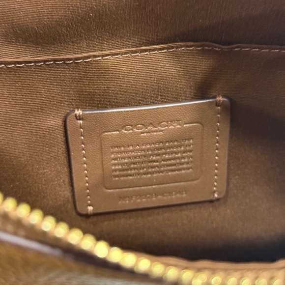 COACH Ellie File Bag- Light Saddle Pebbled Leather- Crossbody Coach Bags - Picture 6 of 10